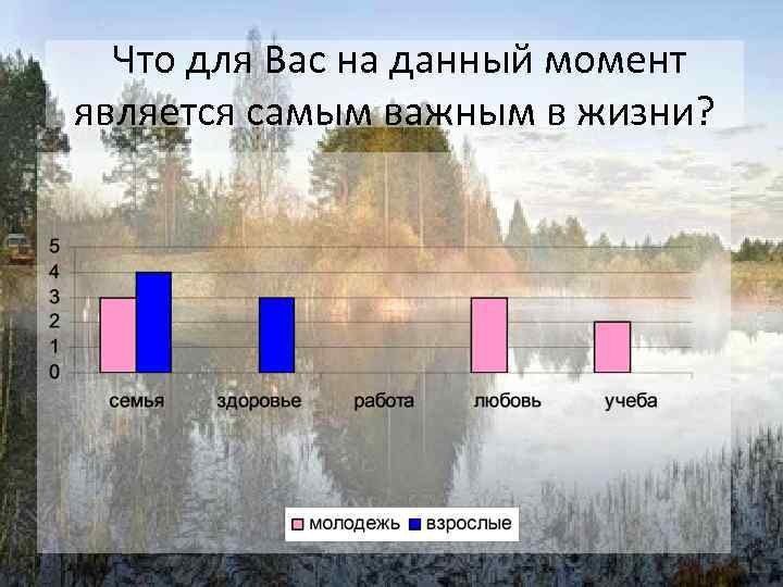 Что для Вас на данный момент является самым важным в жизни? 