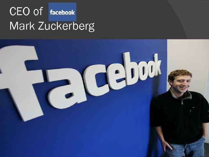 CEO of Mark Zuckerberg 