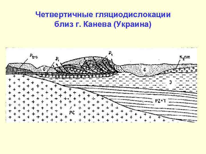 Четвертичные гляциодислокации близ г. Канева (Украина) 