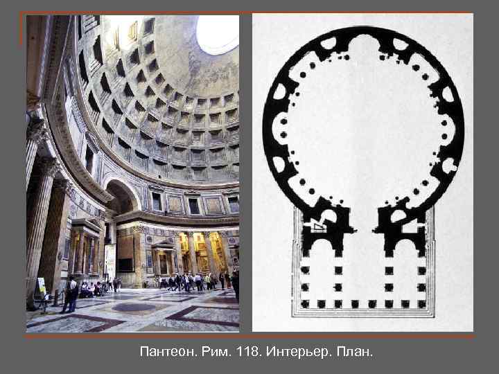 Пантеон. Рим. 118. Интерьер. План. 