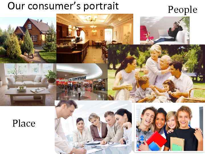 Our consumer’s portrait Place People 