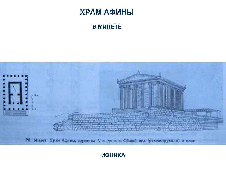 ХРАМ АФИНЫ В МИЛЕТЕ ИОНИКА 