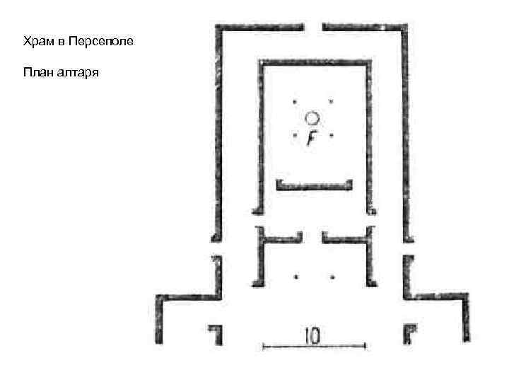 Храм в Персеполе План алтаря 