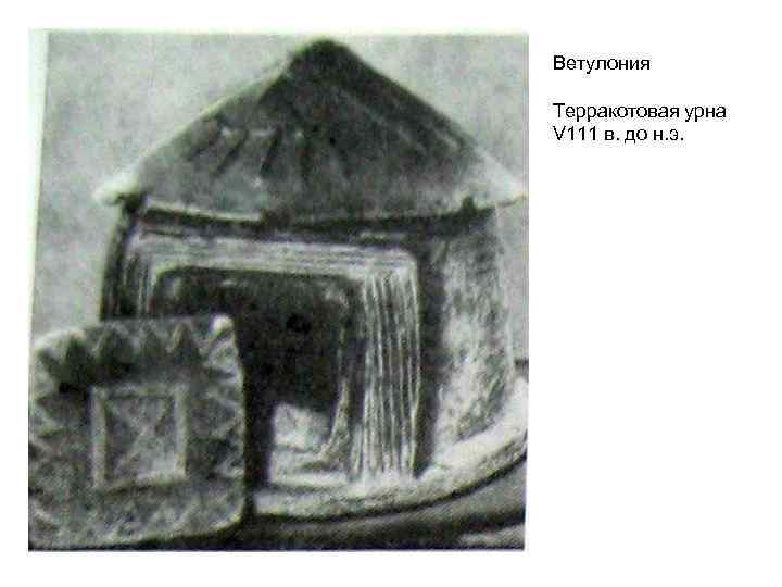 Ветулония Терракотовая урна V 111 в. до н. э. 