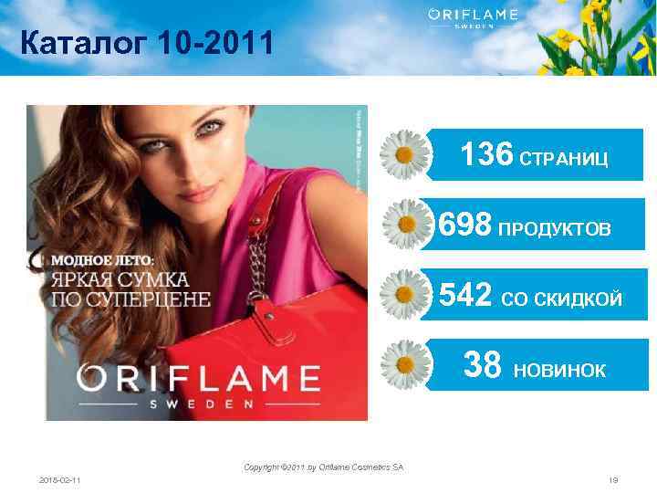 Каталог 10 -2011 136 СТРАНИЦ 698 ПРОДУКТОВ 542 СО СКИДКОЙ 38 НОВИНОК Copyright ©
