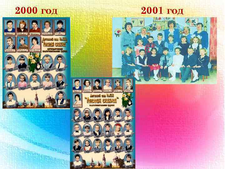 2000 год 2001 год 