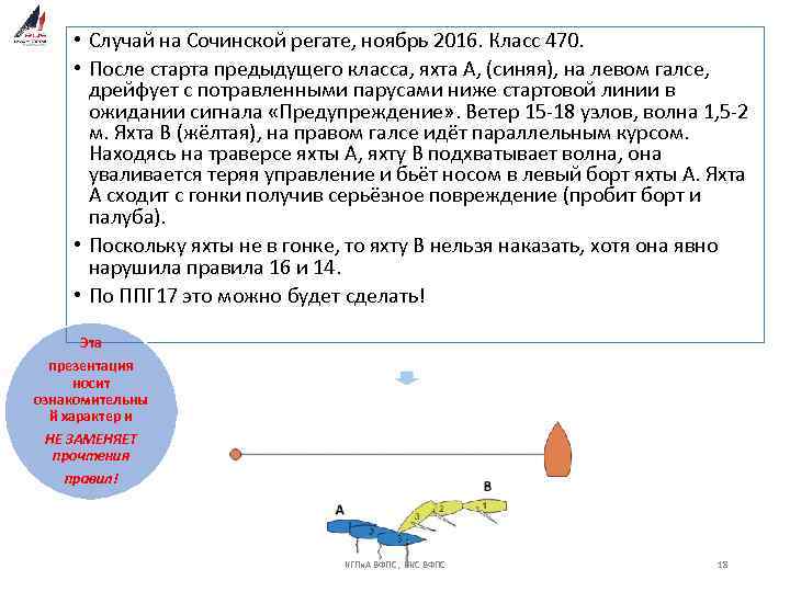  • Случай на Сочинской регате, ноябрь 2016. Класс 470. • После старта предыдущего