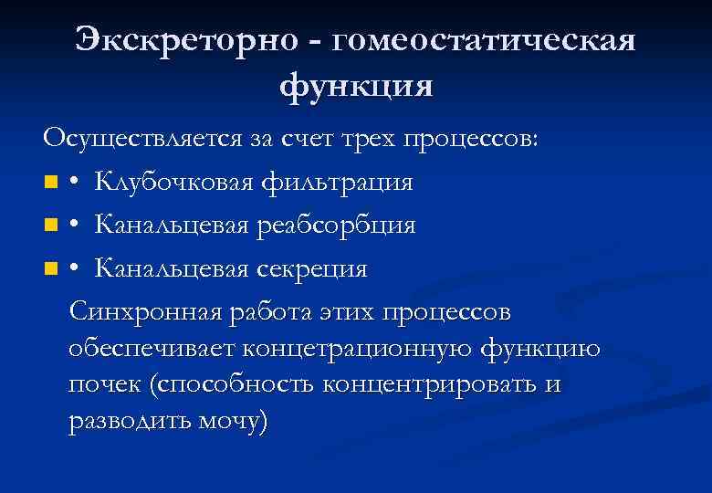 Функция осуществляется. Функции почек гомеостатическая функция. Основные гомеостатические функции почки. Гомеостатическая функция почек физиология. Регуляторно-гомеостатическая функция почек.