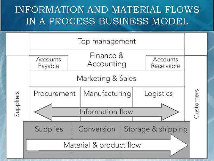 INFORMATION AND MATERIAL FLOWS IN A PROCESS BUSINESS MODEL 27 