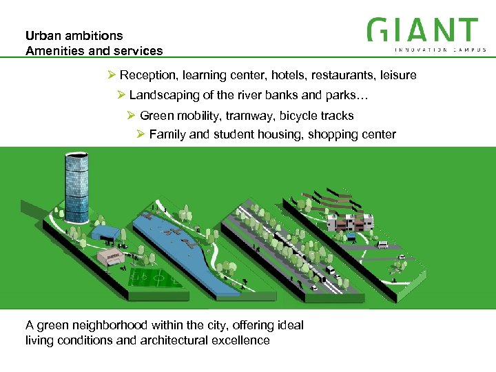 IRT MINATEC Urban ambitions Amenities and services Ø Reception, learning center, hotels, restaurants, leisure