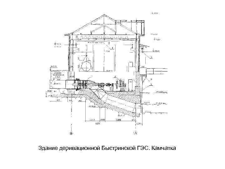 Здание деривационной Быстринской ГЭС. Камчатка 