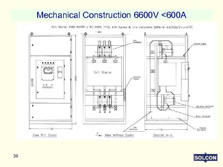 Mechanical Construction 6600 V <600 A 39 