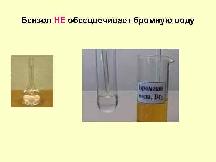 Бромная вода обесцвечивается при пропускании