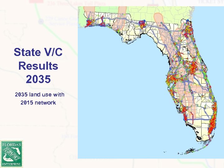 State V/C Results 2035 land use with 2015 network 