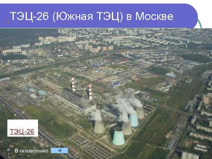  ТЭЦ-26 (Южная ТЭЦ) в Москве ТЭЦ-26 В оглавление 