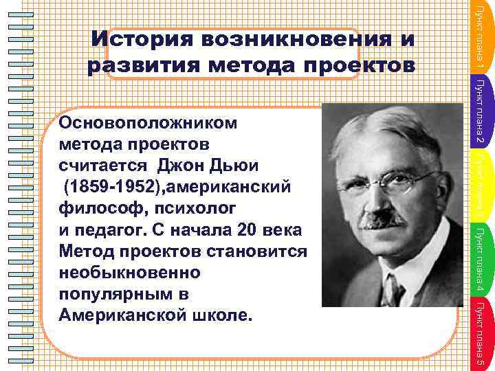 Метод проектов был разработан американским философом и педагогом