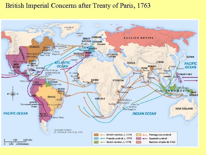 British Imperial Concerns after Treaty of Paris, 1763 