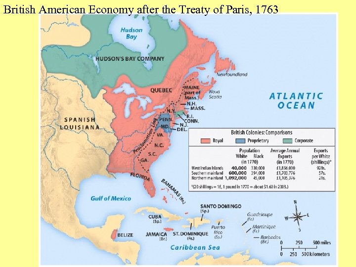 British American Economy after the Treaty of Paris, 1763 