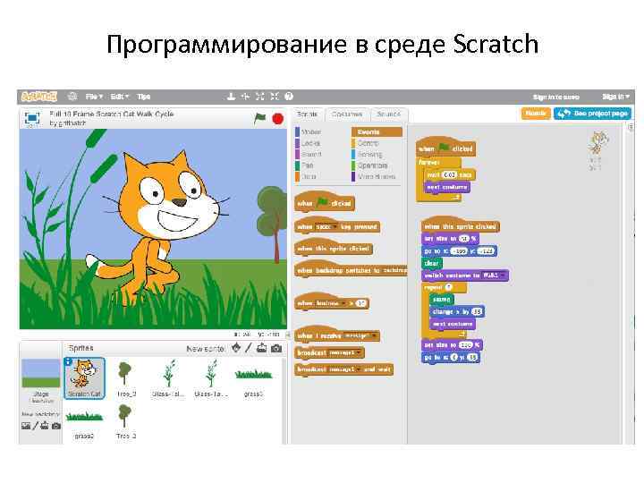 Программирование в среде Scratch 