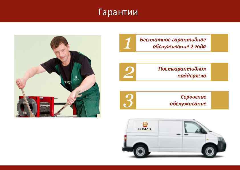 Гарантии 1 2 Жилой комплекс Альпийская горка 3 Бесплатное гарантийное обслуживание 2 года Постгарантийная