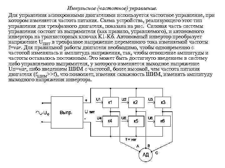 Частотный импульсный модулятор схема