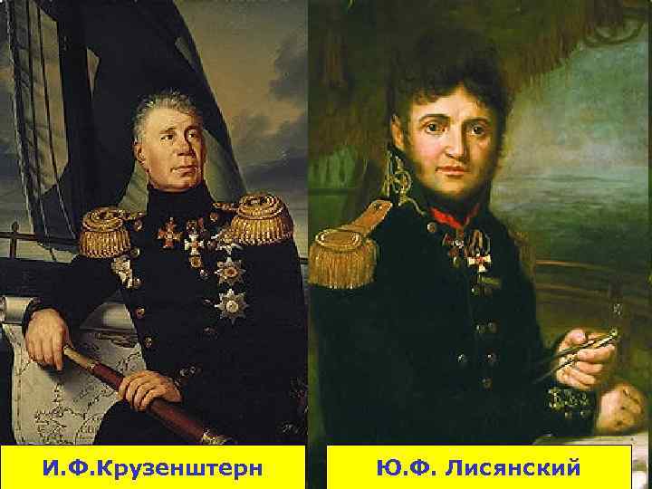 И. Ф. Крузенштерн Ю. Ф. Лисянский 