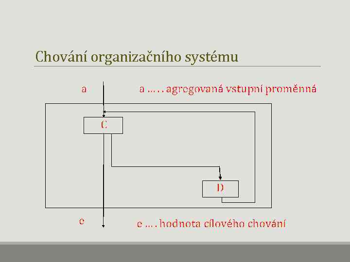 Chování organizačního systému 