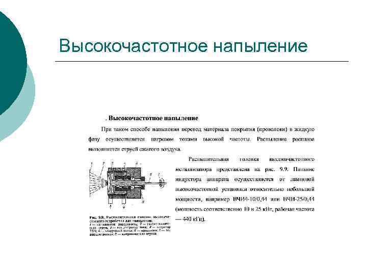 Высокочастотное напыление 