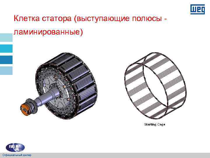 Клетка статора (выступающие полюсы - ламинированные) Официальный дилер 