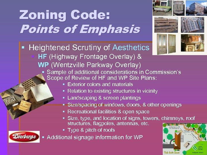 Zoning Code: Points of Emphasis § Heightened Scrutiny of Aesthetics § HF (Highway Frontage