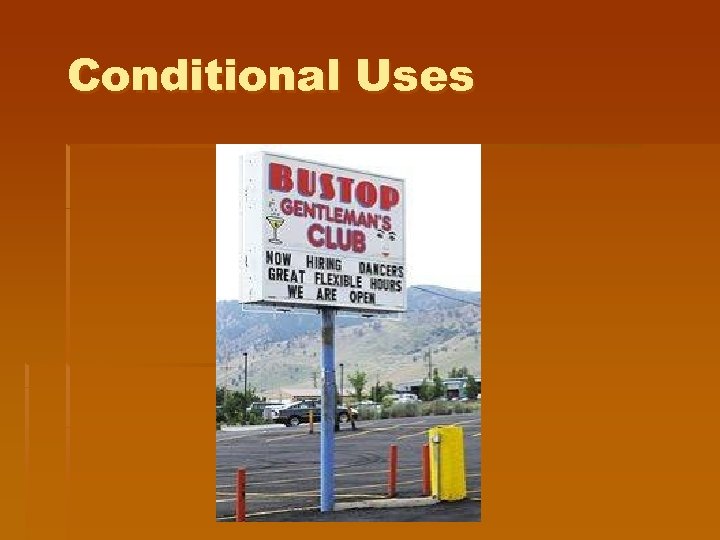 Conditional Uses 