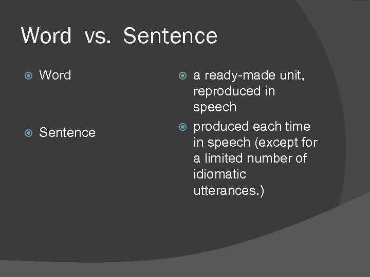 word vs word scenario in inairamce