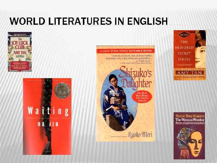 WORLD LITERATURES IN ENGLISH 38 