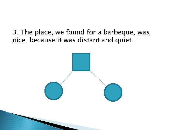 3. The place, we found for a barbeque, was nice because it was distant