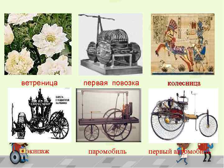 ветреница экипаж первая повозка паромобиль колесница первый автомобиль 