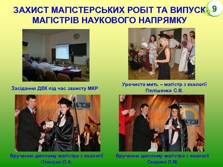 ЗАХИСТ МАГІСТЕРСЬКИХ РОБІТ ТА ВИПУСК 9 МАГІСТРІВ НАУКОВОГО НАПРЯМКУ Засідання ДЕК під час захисту