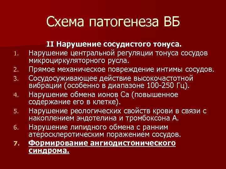 Недостаточность сосудистого тонуса