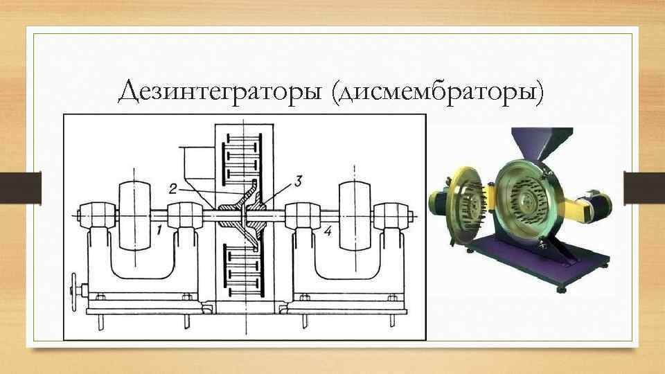 Дезинтеграторы (дисмембраторы) 