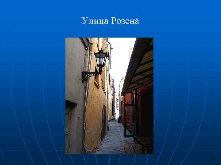 Улица Розена 