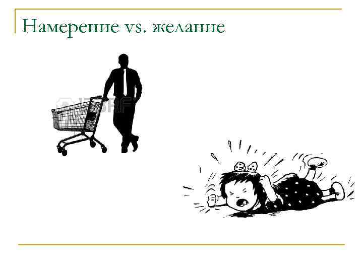 Намерение vs. желание 