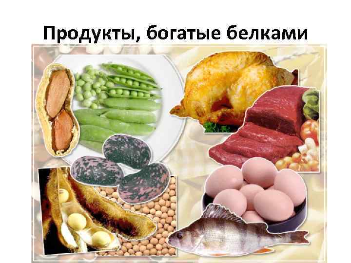 Продукты, богатые белками 