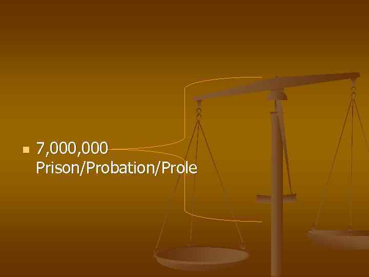 n 7, 000 Prison/Probation/Prole 