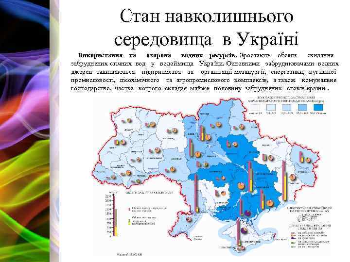 Стан навколишнього середовища в Україні Використання та охорона водних ресурсів. Зростають обсяги скидання забруднених