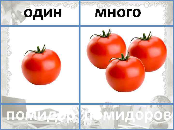 Презентация 1 много. Один - много. Один много овощи. Один помидор много.