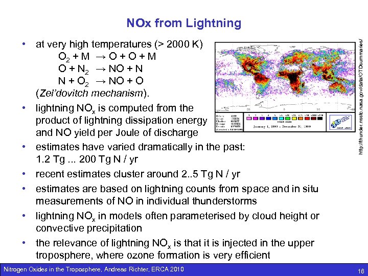  • at very high temperatures (> 2000 K) O 2 + M →