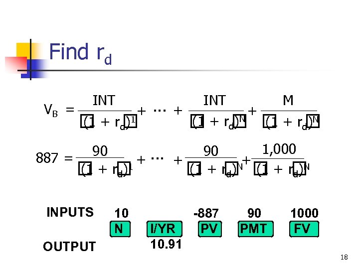 Find rd INT M VB = +. . . + + (1 (1 +