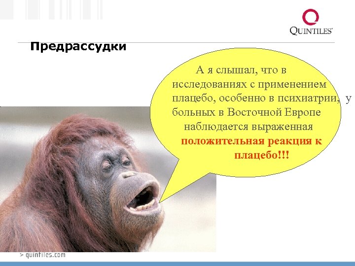 Предрассудки А я слышал, что в исследованиях с применением плацебо, особенно в психиатрии, у