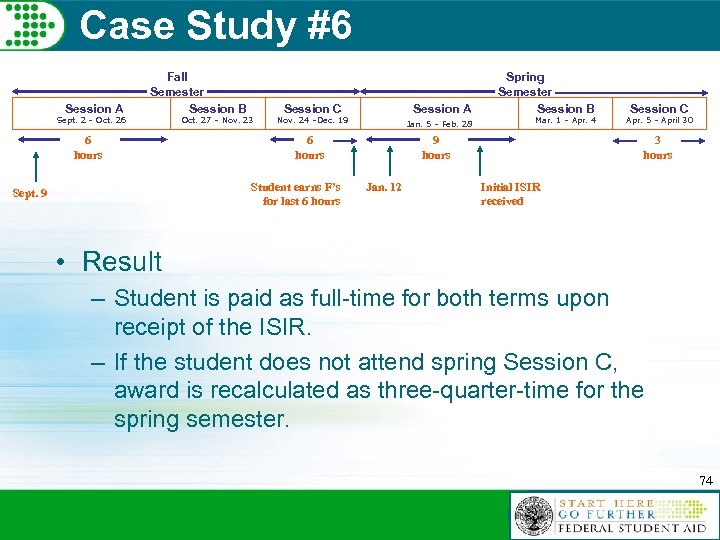 Case Study #6 Session A Fall Semester Session B Sept. 2 – Oct. 26