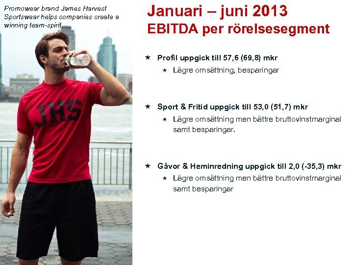 Promowear brand James Harvest Sportswear helps companies create a winning team-spirit. Januari – juni