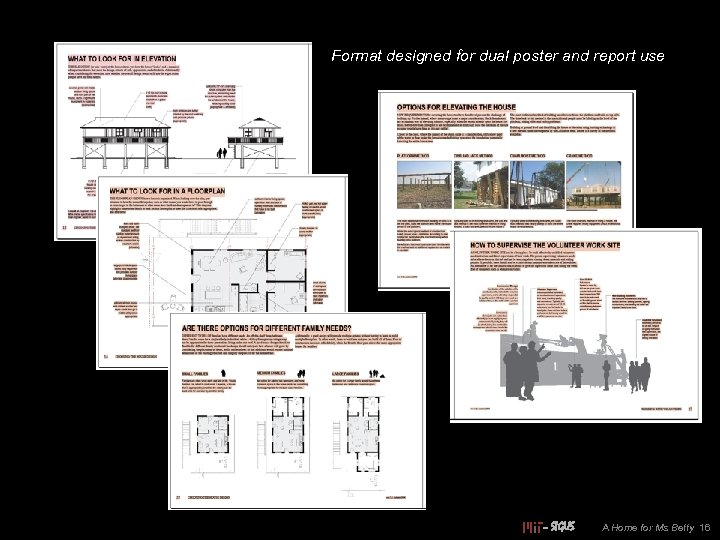 Format designed for dual poster and report use – SIGUS A Home for Ms